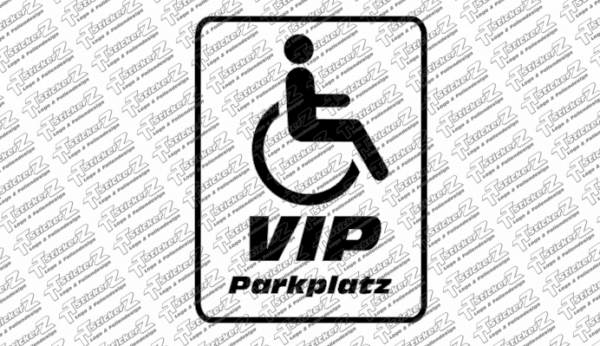 VIP Parkplatz - Behinterten Pakplatz