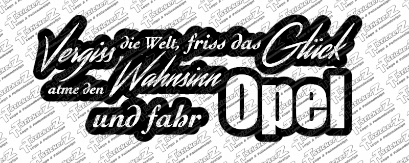 Vergiss die Welt und fahr Opel