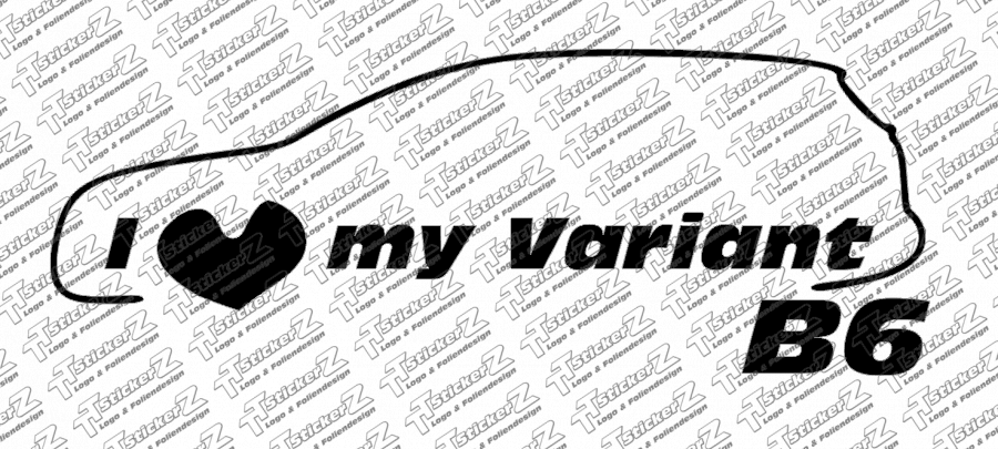 I Love my Variant (B6) einfarbig - Links