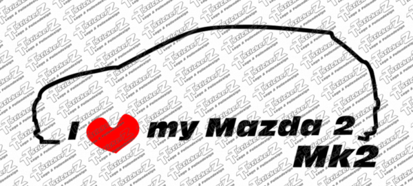 I love my Mazda 2 Mk2 mehrfarbig