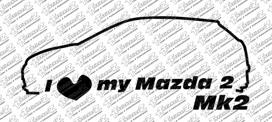 I love my Mazda 2 Mk2 einfarbig