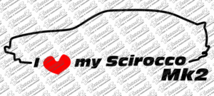 ST00043 I Love my Scirocco Mk2 - Links - mehrfarbig