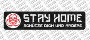 corona virus biohazard stay home schuetze dich und andere