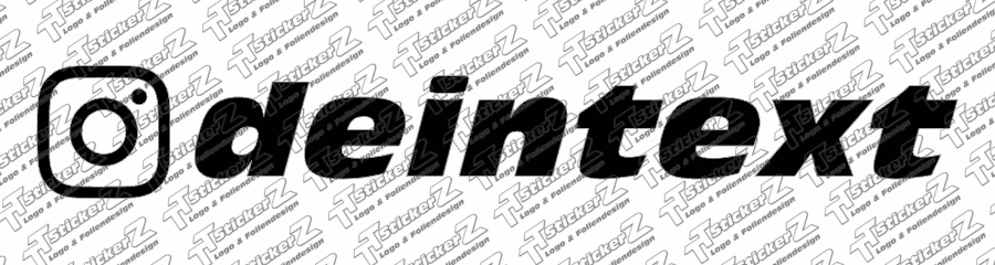 Custom Sticker - Instagram Sticker mit eigenem Text