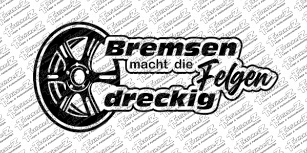 Bremsen macht die Felgen dreckig