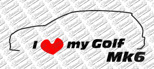 i love my golf mk6 zweifarbig
