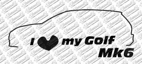 i love my golf mk6 einfarbig