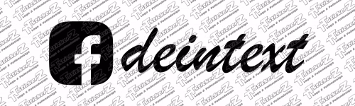 Custom Sticker - facebook Sticker mit eigenem Text