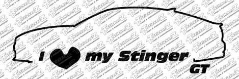 i love my stinger gt einfarbig
