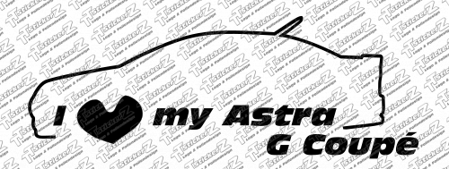 I love my Astra G Coupe - einfarbig
