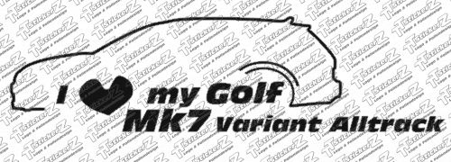I Love my Golf Mk7 Varian Alltrack - Einfarbig