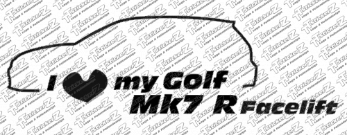 I Love my Golf Mk7 R Facelift – TT StickerZ