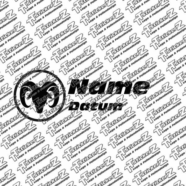 Sternzeichen mit Name und Datum