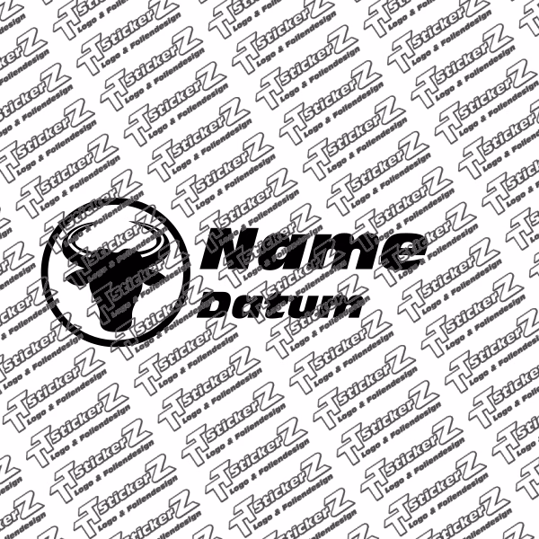 Sternzeichen mit Name und Datum